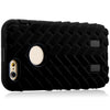 Silicone and PC Tyre Texture Style Protective Case Cover for iPhone 6 black