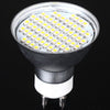 Sencart GU10 4W SMD 3528 60 LEDs White Light Silver Spot Lamp (260LM 6000-6500K)