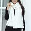 Concise Hemp Flower Solid Color Scarf For Women