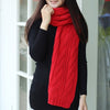Concise Hemp Flower Solid Color Scarf For Women