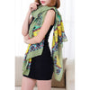 Ethnic Style Branch Bird Human Pattern Scarf For Women