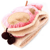 Christmas Gift Thick Warm Scarf with Cute Elephant Pattern Gloves for Kids / Ladies