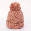 Chic Button Decorated Solid Color Knitted Visor For Women