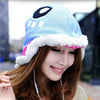 Cute Parrot Shape Design Fuzzy Knitted Hat For Women