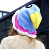 Cute Parrot Shape Design Fuzzy Knitted Hat For Women