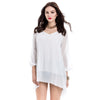 Long Sleeve Chiffon Beach Shift Dress