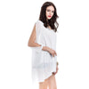 Long Sleeve Chiffon Beach Shift Dress