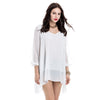 Long Sleeve Chiffon Beach Shift Dress
