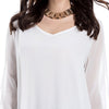 Long Sleeve Chiffon Beach Shift Dress