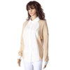 Casual Shirt Collar Long Sleeve Spliced Single-Breasted Women's Shirt