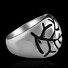 Stylish Cross Print Individual Design Ring For Men