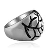 Stylish Cross Print Individual Design Ring For Men