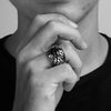 Stylish Cross Print Individual Design Ring For Men