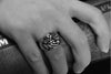 Stylish Cross Print Individual Design Ring For Men