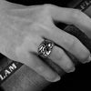 Stylish Cross Print Individual Design Ring For Men