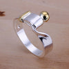 Abstract Print Wedding Ring