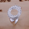 Hot Sale Rhinestone Rhinestone Channel Setting "O" Letter Shape Openings Ring