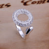 Hot Sale Rhinestone Rhinestone Channel Setting "O" Letter Shape Openings Ring