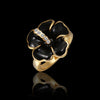 Trendy Alloy Black Stoving Varnish Crystal Ring For Women