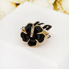 Trendy Alloy Black Stoving Varnish Crystal Ring For Women