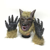 Werewolf Latex Mask Gloves Wolf Claw Halloween Party Props