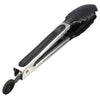 Silicone Stainless Steel Cooking Kitchen Tongs Food Utensil BBQ Salad Bacon Tool