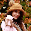 Chic Braid Pattern Faux Fur and Hemming Decorated Knitted Hat For Women
