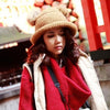 Chic Braid Pattern Faux Fur and Hemming Decorated Knitted Hat For Women