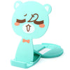 Cute Cartoon Bear Design Adjustable Phone Stand Holder with Mirror