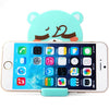 Cute Cartoon Bear Design Adjustable Phone Stand Holder with Mirror