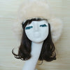 Chic Faux Fur and Ribbons Pendant Decorated Solid Color Hat For Women