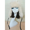 Chic Faux Fur and Ribbons Pendant Decorated Solid Color Hat For Women