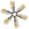 Oven Light Bulb E14 25W High Temperature 300 Degree Yellow Toaster Tungsten Filament Bulb