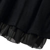 Casual Scoop Neck Bow Embellished Long Sleeve Loose-Fitting Ruffle Dress For Women