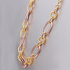 Fashionable Rhinestoned Gold Plating Link Necklace