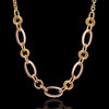 Fashionable Rhinestoned Gold Plating Link Necklace