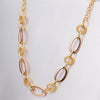 Fashionable Rhinestoned Gold Plating Link Necklace