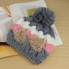 Cute Pearl Embellished Bowknot Decoration Multicolor Beanie Hat For Women
