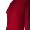 Round Collar Solid Color Backless Long Sleeve Women's Maxi Dress