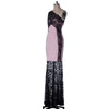 Sexy One-Shoulder Sleeveless Spliced Furcal See-Through Women's Dress