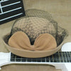 Chic Voile and Bowknot Decorated Felt Hat For Women