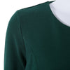 Elegant Jewel Neck 3/4 Sleeve Solid Color Dress For Women