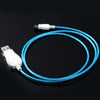 1M Sync Glow Micro USB Cable with LED Visible Light for Micro USB Devices