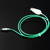 1M Sync Glow Micro USB Cable with LED Visible Light for Micro USB Devices