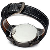 SHIWEIBAO 9399 Male 3 Movt Quartz Watch with Leather Band Round Dial