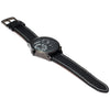 SHIWEIBAO 9399 Male 3 Movt Quartz Watch with Leather Band Round Dial