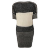 Sexy Scoop Neck Color Matching Packet Buttock Short Sleeve Women's Dress