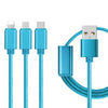1.2M 3 in 1 USB Charger Cable for Micro 8 Pin Type-C