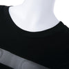Sexy Jewel Neck Long Sleeve Mesh Splicing T-Shirt For Women