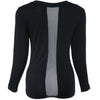 Sexy Jewel Neck Long Sleeve Mesh Splicing T-Shirt For Women